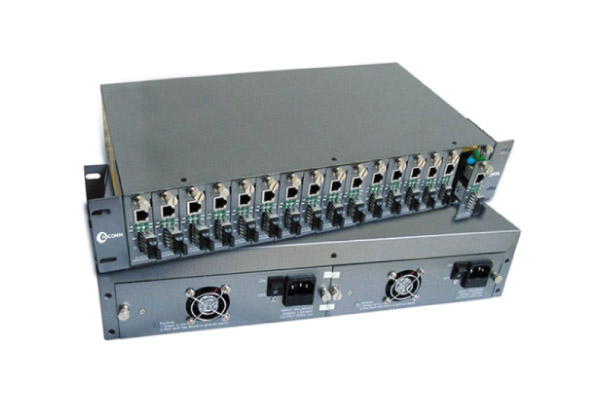16-Slots-Unmanaged-Media-Converter-Chassis