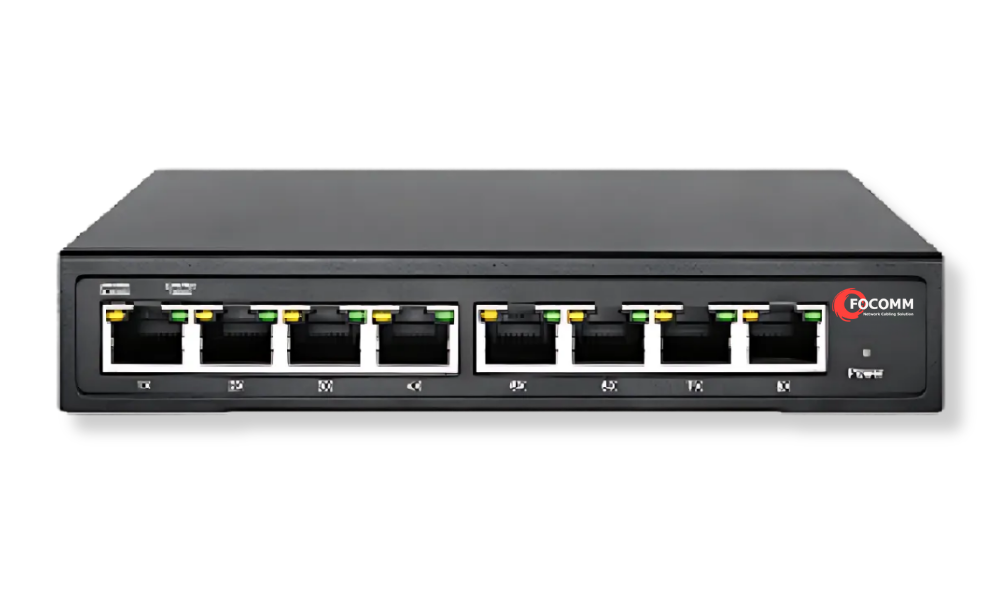 Web Smart managed POE switch 8x Built-in 75W