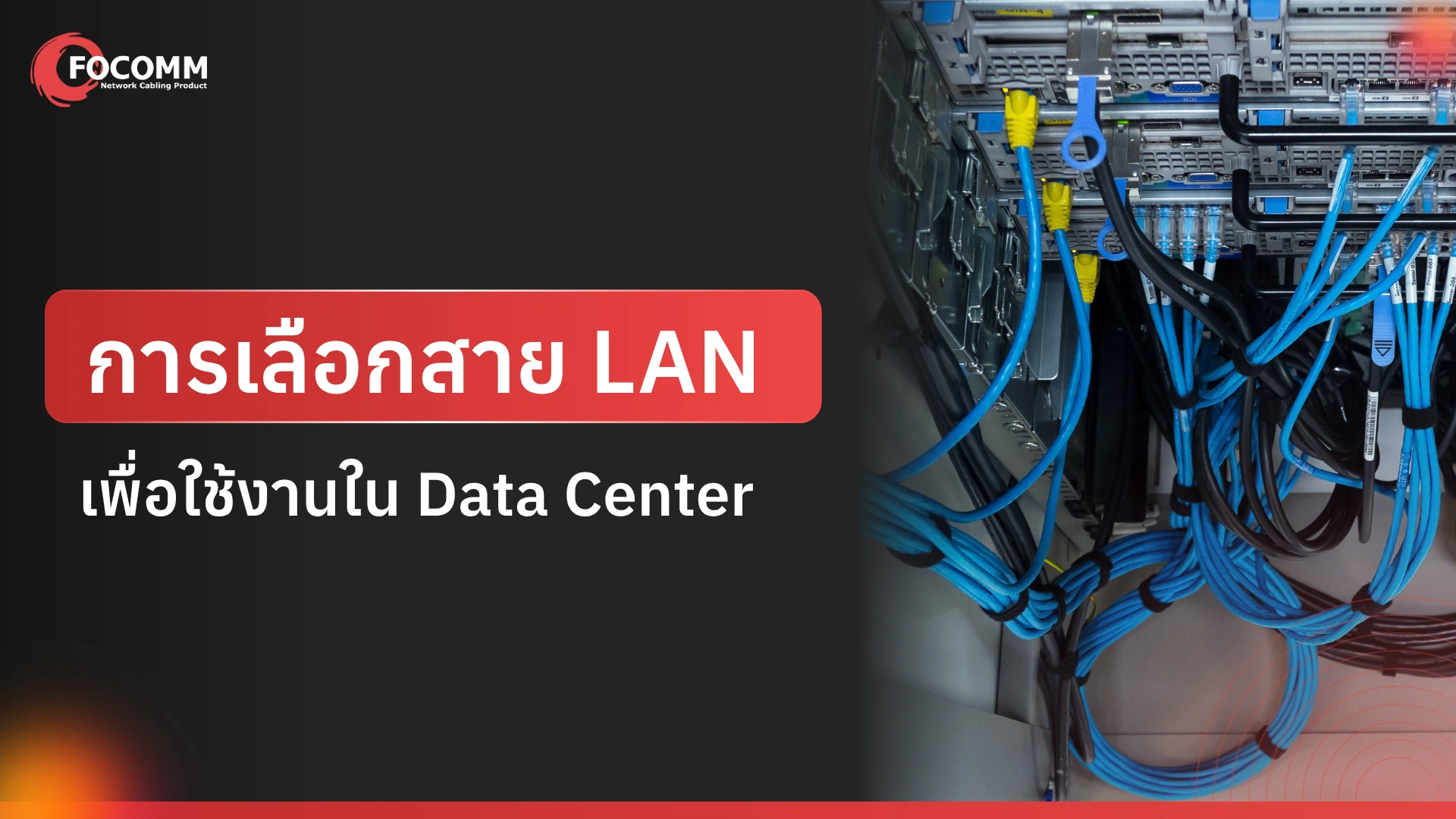 การเลือกสาย LAN เพื่อใช้งานใน Data Center