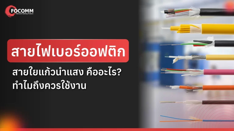 สายไฟเบอร์ออฟติก คืออะไร? เลือกใช้งานอย่างไรให้ถูกต้อง